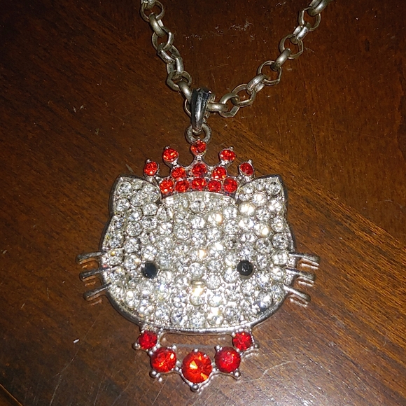 Hello kitty bling necklace - Picture 1 of 4
